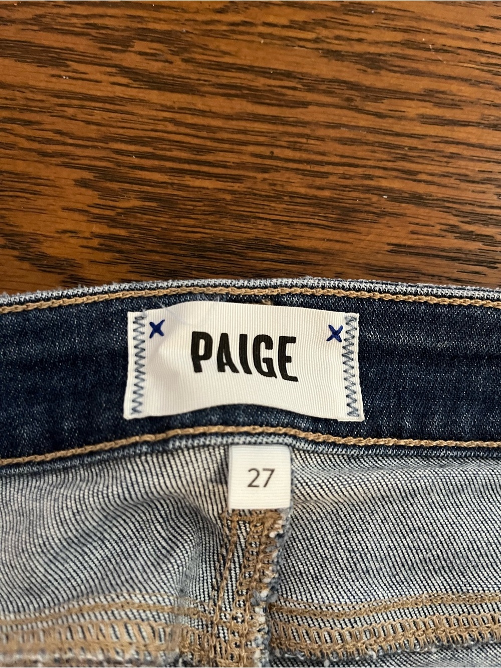 Paige Parker Short Shorts Size 27 Distressed Denim Cutoff Festival Coachella - Picture 7 of 12